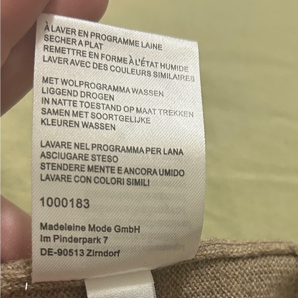 Madeleine Cashmere Wool V Neck Grey Jumper Size 18/20 GB - Picture 6 of 7